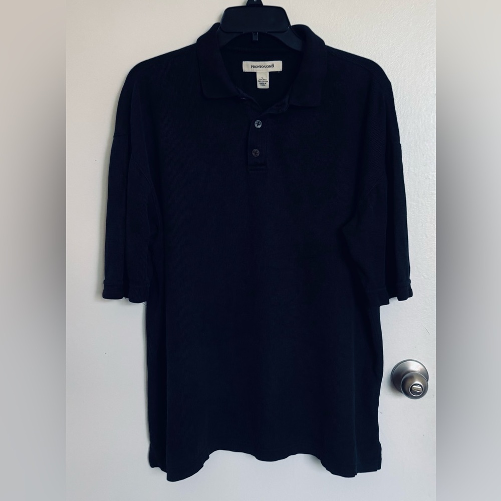 Pronto Uomo Classic Dark Blue Polo Shirt, L🦋